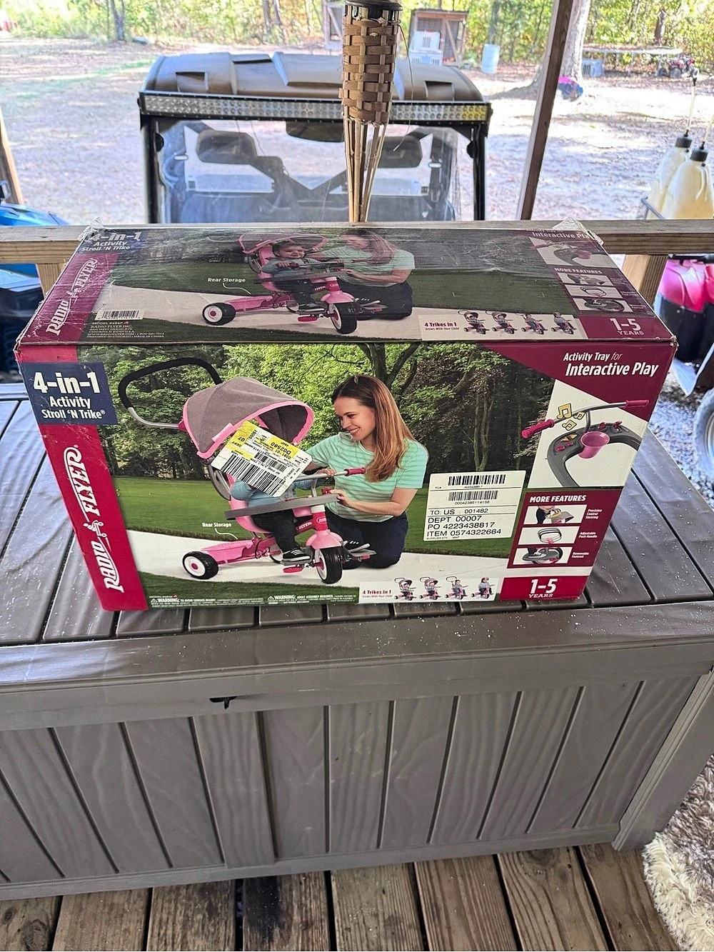 Radio Flyer 4-in-1 Stroll 'N Wagon Pink & Black